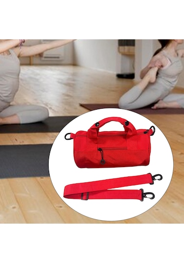 Homyl Dans Çantası Spor Çocuk Doğum Günü Hediyesi Jimnastik Kırmızı