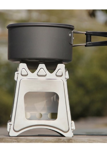 Nurgaz Ng Iak Inox Paslanmaz Kamp  Ateş Kutusu Açık Gri