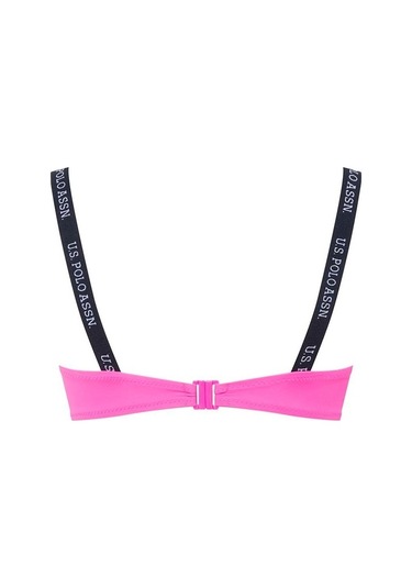 U.S. Polo Assn. Kadın Pembe İnce Askılı Bikini Üst 21502