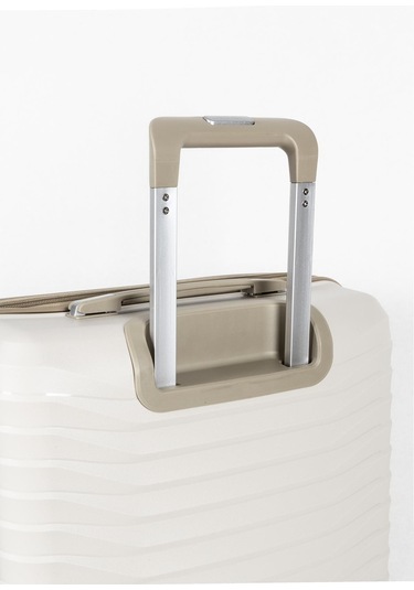 Ultra Dayanıklı 3'lü Set Valiz & Bavul Krem-1523 Krem