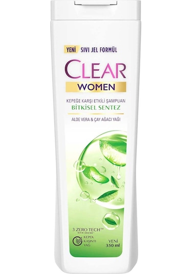 Clear Woman Bitkisel Sentez Kepeğe Karşı Etkili Şampuan 350 ML