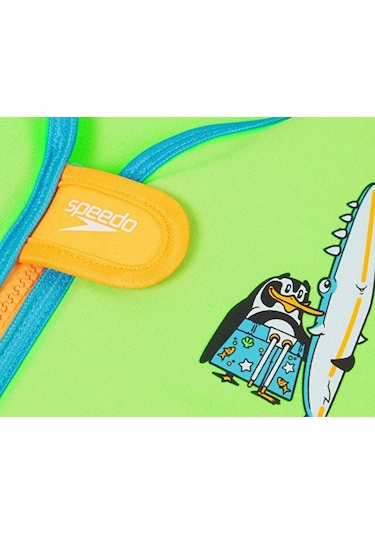 Speedo Printed Float Vest İu Green/blue Çocuk Can Yeleği 8-1225214686 Yeşil Yeşil