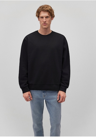 Mavi - Bisiklet Yaka Siyah Basic Sweatshirt 0s10276-900 Siyah