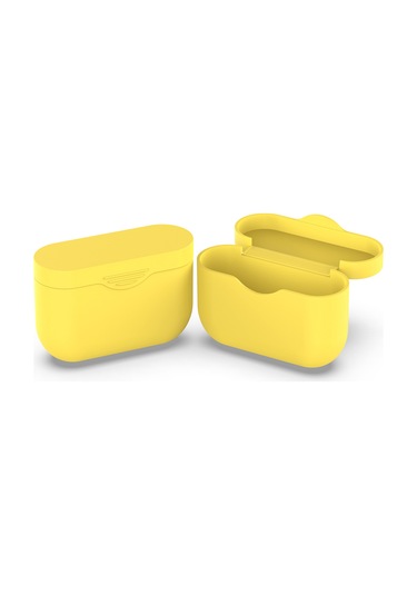 Xiyyadms Sony Wf-1000xm3 İçin Sarı Silikon Koruyucu Kılıf - Kulaklık Şarj Kutusu Koruması Sarı