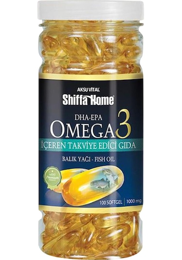 Aksu Vital Shiffa Home Omega 3 Balık Yağı 1000 MG 100 Kapsül