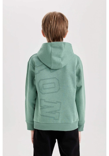 DeFacto Erkek Çocuk Yeşil NBA Boston Celtics Kapüşonlu Sırt Baskılı Kalın Sweatshirt D3124A824AUGN757 DeFacto Erkek Çocuk Yeşil NBA Boston Celtics Kapüşonlu Sırt Baskılı Kalın Sweatshirt D3124A824AUGN757