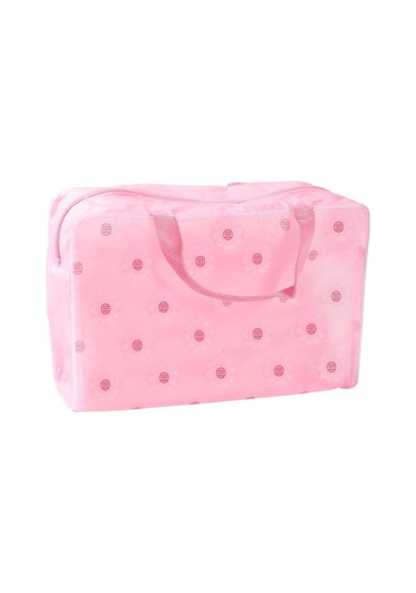 Etya Pvc Su Geçirmez Çiçek Baskılı Makyaj Çantası