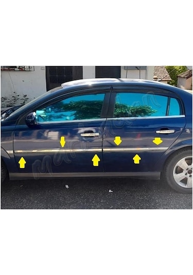 Markadan Opel Vectra C Krom Yan Kapı Çıtası 2002-2009 4 Parça Pas
