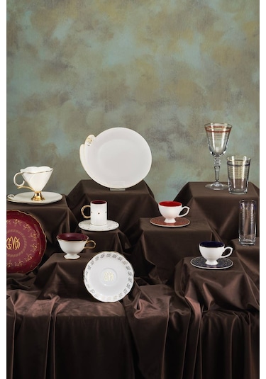 Karaca  Cumhuriyet Yüzyılı İstiklal 6'lı Kadeh Seti 200 ml Kırmızı