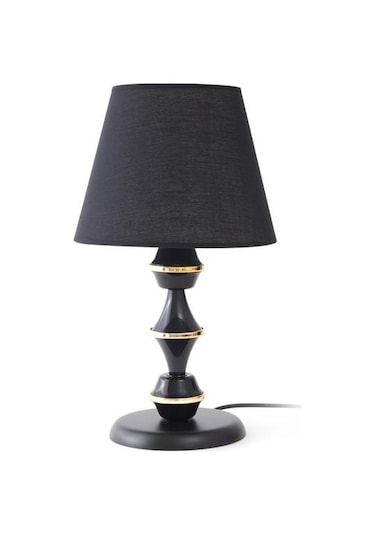 Safir Light Berlin Metal Abajur - Siyah - 43x25x25 Cm Siyah