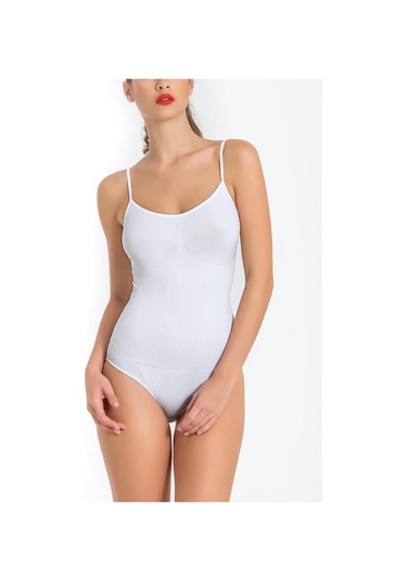Miss Fit 1903 Bayan İnce Askılı Korsajlı Çıtçıtlı Body 001