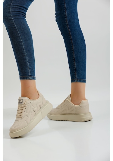Devida Diana Serisi Kadın Spor Ayakkabı Bej