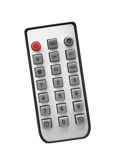 Suntek 15" USB İki Renkli Ekran ve Uzaktan Kumandalı Dijital Duvar Saati Turuncu