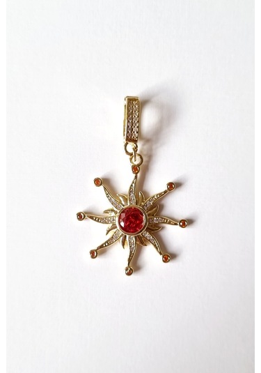 Ajda Bilezik Uyumlu Güneş Çelik Charm Altın