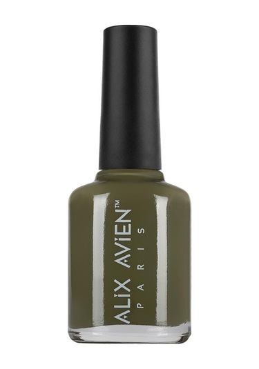 Alix Avien Haki Yeşil 44 Yüksek Pigmentli Uzun Süreli Kalıcılık Hızlı Kuruma Nail Lacquer 44