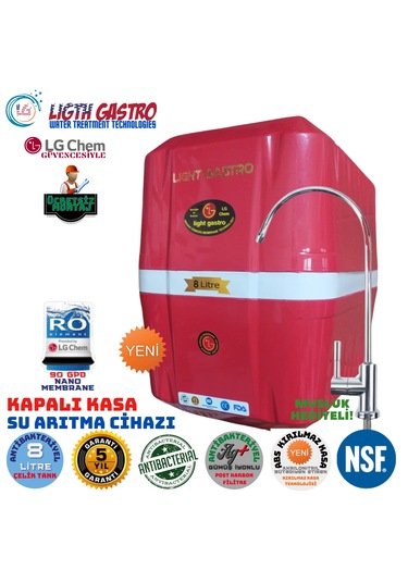 Lightgastro Kımz Byz Montaj Dahil 8l 7fl 14aşama Su Arıtma Cihazı