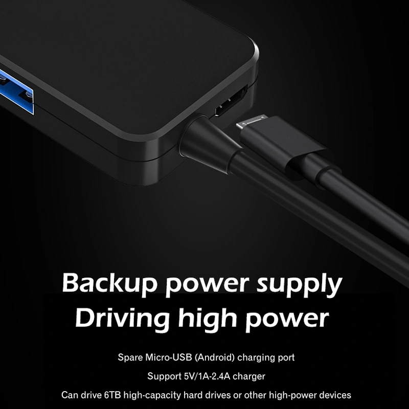 Sones Ab3-l42 4 Portlu Konsantratör Yüksek Hızlı Hub 5g Uzatma İstasyonu Usb2.0 Hub Uzunluk: 25 Cm