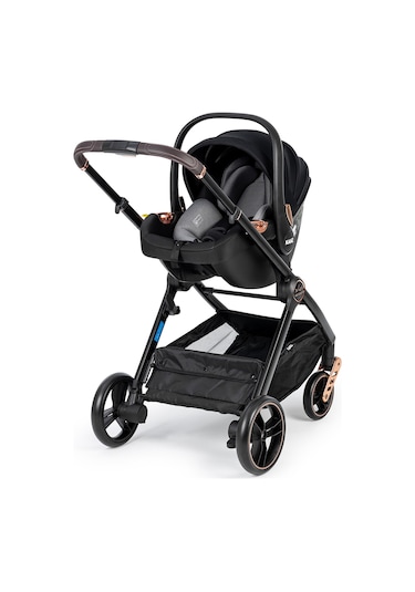 Kanz X-go Ultimate Travel Sistem Bebek Arabası Rose Gold Siyah Antrasit - Siyah