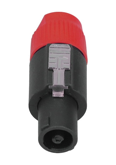 Lemestar 4 Adet Kırmızı 4 Kutup Hoparlör Plug, 6-15mm Kablolar İçin Su Geçirmez, Kilitleme Mekanizması, 30a Güç, Abs+pirinç Konstruksiyonu