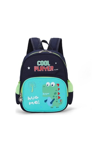 Karikatür Anaokulu Çocuk Omuz Çantası M4ogıp Yeşil