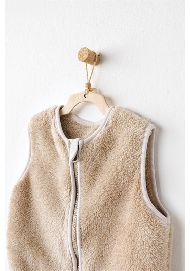 Andywawa Bebek Tinny's Sheeps Peluş Yelek Bej Ac26162 Beige