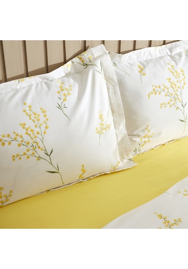 Karaca Home Loretta %100 Pamuk Çift Kişilik Nevresim Takımı Sarı - 200.22.08.0021 Sarı