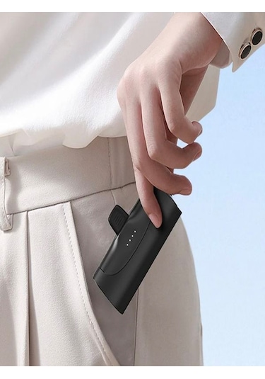 Çelikwork PW0-101 3000 mAh Elektronik Taşınabilir Type-C Batarya Powerbank Siyah