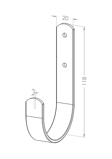 Beyaz Çelik Duvar Askısı Büyük Boy - Bisiklet Askı Aparatı - Banyo Havlu Bornoz Askısı