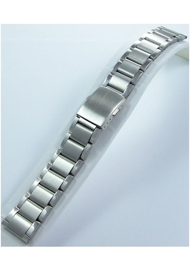 Çelik Saat Kordonu Yandan Kilitli Spor Metal Saat Kordonu 18Mm Me (495752413)