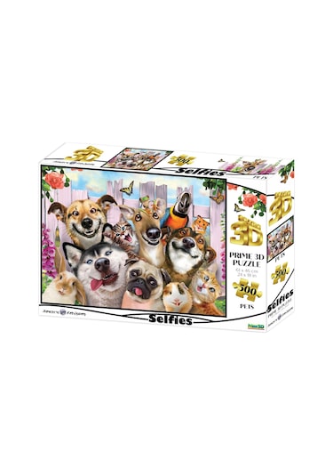 Prime 3d - Pet Selfie 500 Parça Yetişkin Puzzle 10062