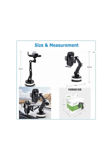 Araç İçin Telefon Tutucu Ekstra Güçlü Uzun Ve Dayanıklı Vantuz