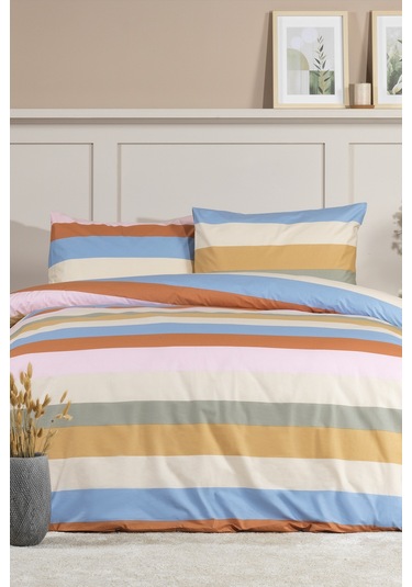 Elart Archi Nevresim Takımı Tek Kişilik %100 Pamuk Ranforce Lastikli Çarşaf 160x220 Cm Renksiz