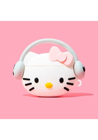 Airpods Pro 3. 2025 Nesil İle Uyumlu Figürlü Kılıf+kanca Beyaz