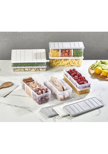 Selka Nora 2 Adet 2 Lt. Bölmeli Saklama Kabı Mürdüm