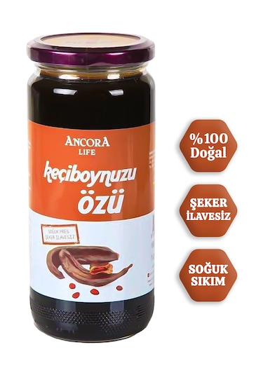 Organik Keçiboynuzu Özü Şeker İlavesiz Soğuk Sıkım 640 Gr