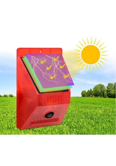 Alarm Güneş Enerjili Solar 129 Db Sesli Hareket Ve Işık Sensörlü
