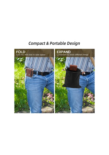 Konesam Orman Toplama Çantası Asker Yeşili, Bel Bağlı, 22x22cm Pu-oksford, Çekmeceli, Çinko Kanca İle, Yaban Meyvesi Ve Alet Taşıma Yeşil