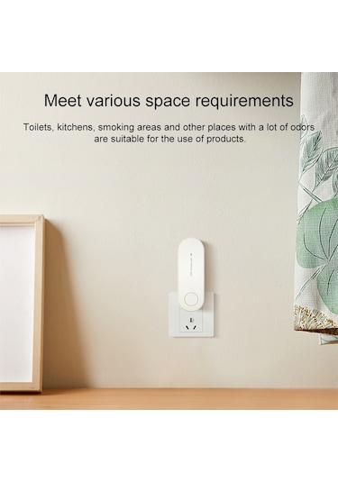 Mini Anyon Hava Temizleme Cihazı Duman Pm2.5 Tuvalet Mutfak Hava Temizleme Cihazı Kaldır, Fiş Tipi: Ab Fişi Beyaz