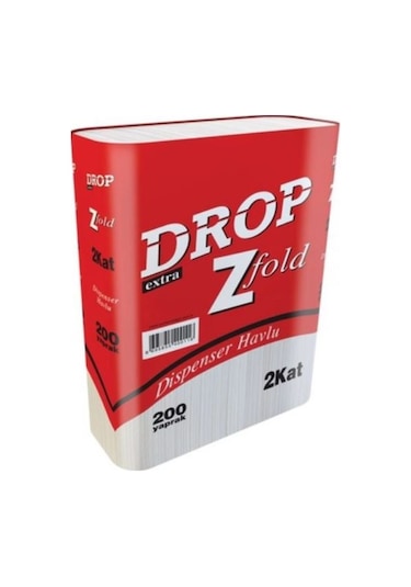 Drop Extra Z Katlamalı Dispenser Havlu 200'lü 12 Paket 21 x 22.7 CM