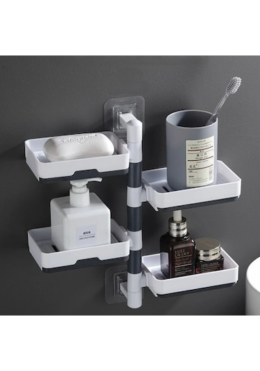 4 Katlı Pratik Katmanlı Banyo Organizer Standı Fonksiyonel Banyo Düzeni Diğer