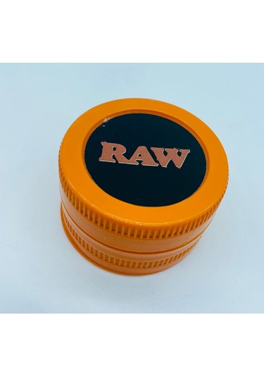 Raw Marka 3parça Turuncu Tütünöğütücü Parçalayıcı Grinder//53mm