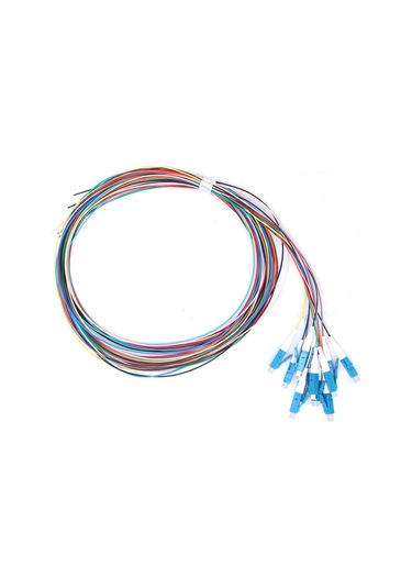 Jeemson 12 Kablolu Tek Modlu Fiber Optik Pigtail, Lc Bağlantı, Seramik Ferrule, Düşük Kayıp, 1.5m Uzunluk, Optik İletişim Sistemleri İçin