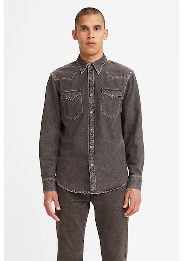 Levi's Erkek Kot Gömlek 85744-0038 Koyu Gri