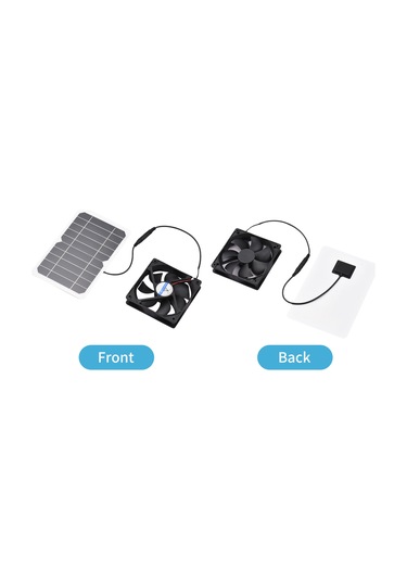 Padalink Güneş Enerjili 6w 5v Soğutma Fanı, Pet Köşkleri Ve Seralar İçin Hava Akışı Sağlayıcı, Dc5521 Ve Usb Portlu, Kolay Kurulum