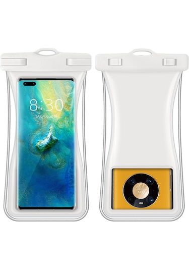 Skycity Genel Cihazlar İçin Tpu Materyal Su Geçirmez Telefon Kılıfı, Dokunmatik Ekran Desteği Ve Hafif Tasarım Beyaz Beyaz