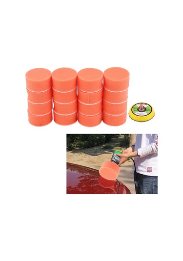 Tenfowee 50mm 17 Parça Araba Cila Sporu Seti - Yumuşak Sponge Ve Yün Pedleri, Cila Sıvısı İle Kullanıma Uygun, Yeniden Kullanılabilir, Yüzeyi Hasar Vermez