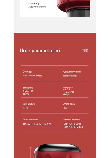 12 Hızlı Şarj Kırmızı Akıllı Ev Elektrikli Çukurluğu Cihazı Kırmızı