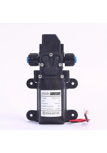 Honeybeeshop 1 Bilgisayar 6l Dak Kendinden Emişli Su Pompası 70w Dc12v Yüksek Basınç 130psı Dayanıklı Plastik Otomotiv Endüstriyel Kullanım