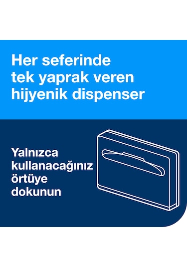 Tork 344080 Klozet Kapağı Örtüsü Dispanseri Beyaz Beyaz