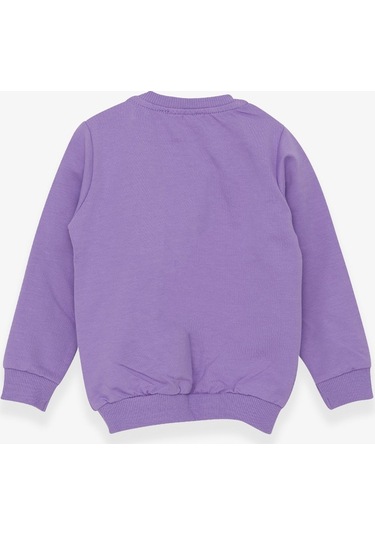 Breeze Kız Çocuk Sweatshirt Ayıcık Aksesuarlı 1.5-5 Yaş, Eflatun (556838414) Çok Renkli